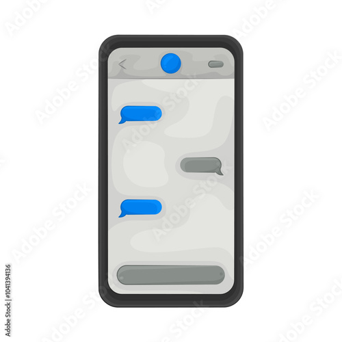 Illustration of mobile chat 