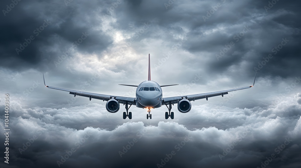 Obraz premium Flying through storms