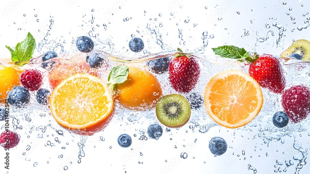 Vibrant fruit splash Vibrant fruit splash