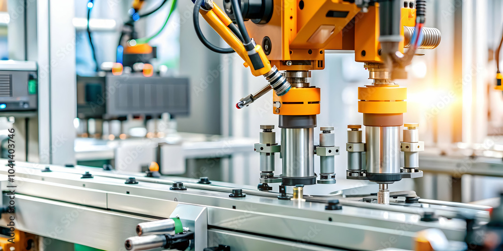 Macro Close Up AI Integrated Production Machinery Manufacturing Facility Showcasing AI Technology in Industrial Equipment Ample Copy Space Photo Stock Concept Macro Close Up AI Integrated Production Machinery Manufacturing Facility Showcasing AI Technology in Industrial Equipment Ample Copy Space Photo Stock Concept