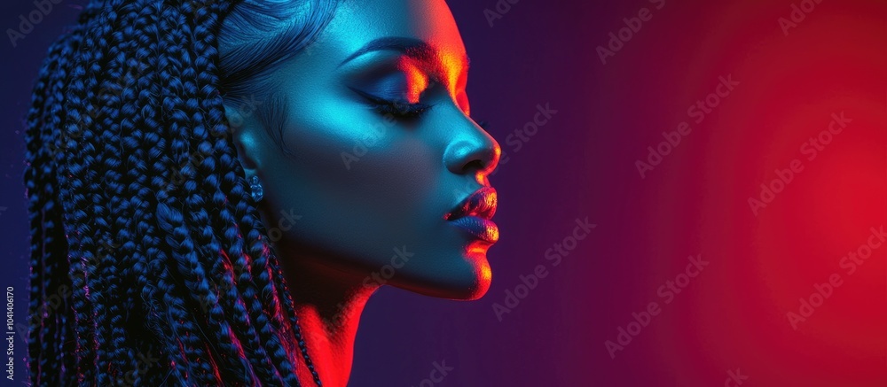 Beautiful Woman With Braids Hairstyle Dancehall Dancer