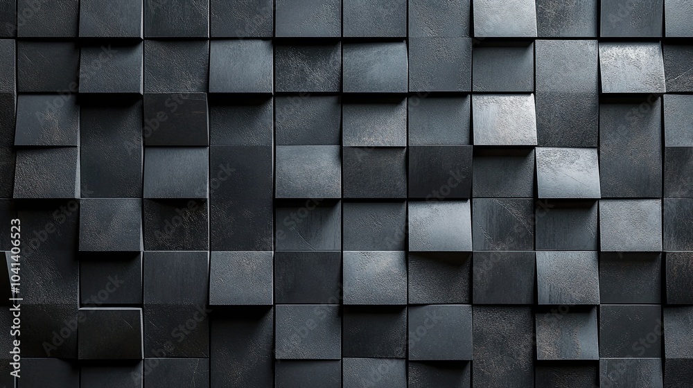 Abstract Monochrome Triangular Mosaic: A Study in Depth and Dimension