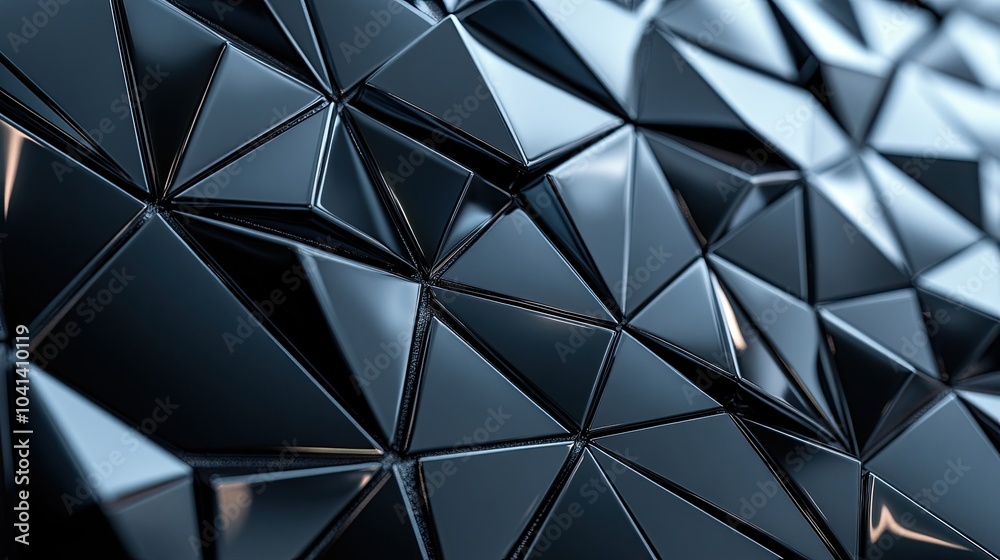 Abstract Monochrome Triangular Mosaic: A Study in Depth and Dimension Abstract Monochrome Triangular Mosaic: A Study in Depth and Dimension