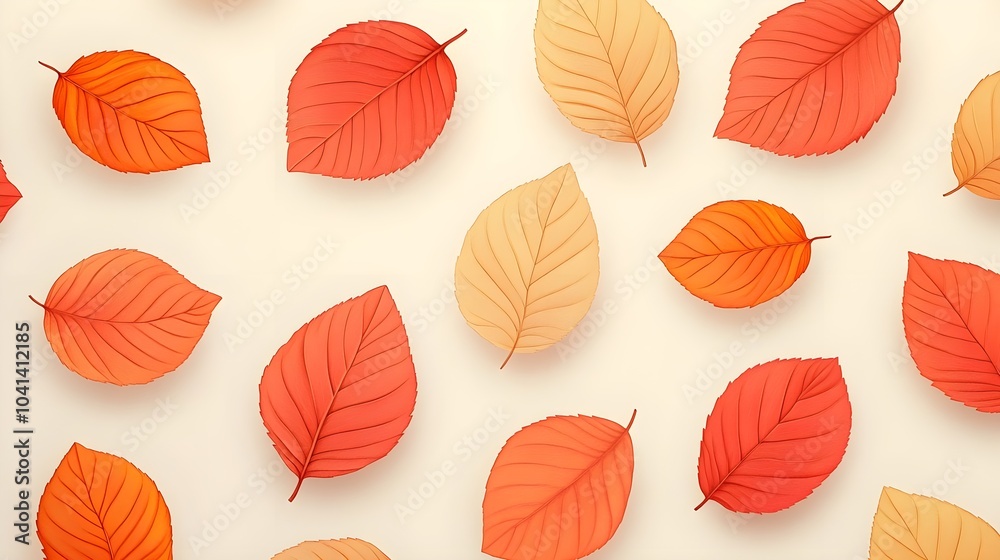 Autumn Leaves Pattern Background Autumn Leaves Pattern Background