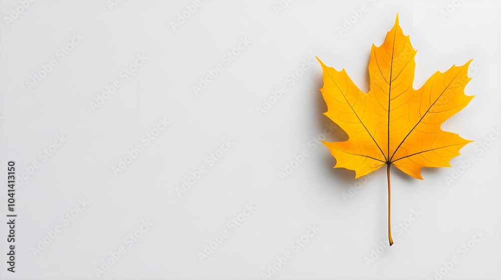 Single Yellow Maple Leaf Single Yellow Maple Leaf