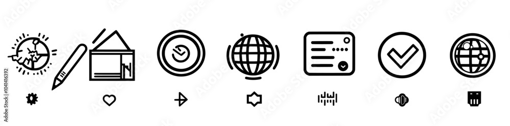 Set of search icons modern. Increase illustration sign collection. Magnifier symbol or logo. Set of search icons modern. Increase illustration sign collection. Magnifier symbol or logo.