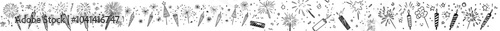 Modern fireworks icon set. Confetti illustration sign collection. Salute symbol. Cracker logo on white background.