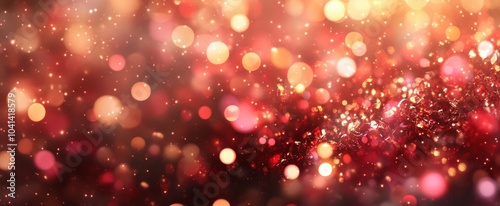 The Sparkling Red Abstract Background