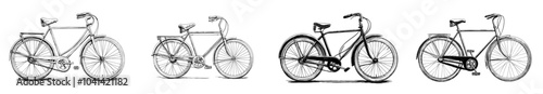 The rear carrier of an old-style bicycle is shown in this contemporary illustration.