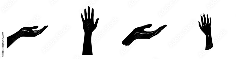 The person in protection icon is a modern design illustration template The person in protection icon is a modern design illustration template