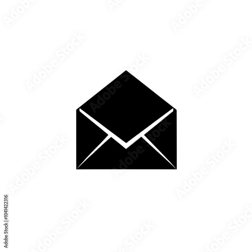 Template with modern design icon for message documents