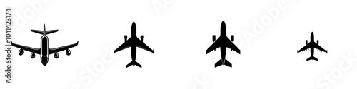 Modern airplane icon. Plane illustration sign. Travel logo.