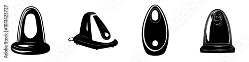 The clothes ironing solid icon has a modern, trendy design