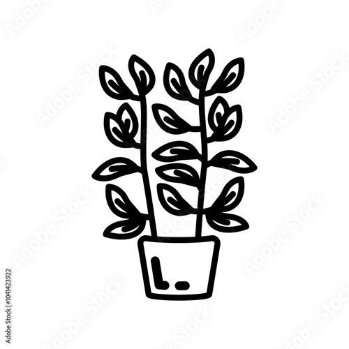 Rosemaryicon Outline Icon, Vector illustration