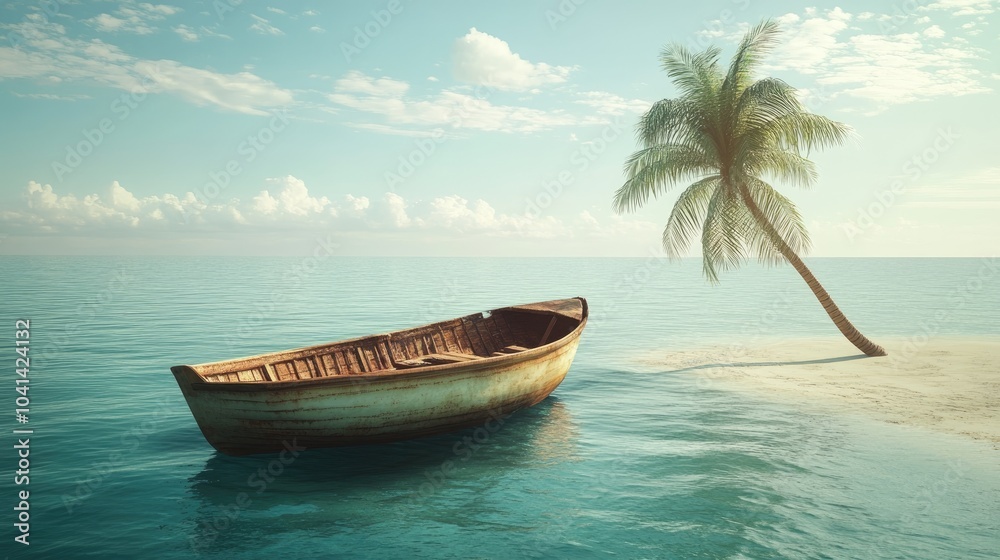 Naklejka premium A holiday disrupted by an unfortunate boating accident