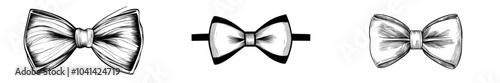 Hand-drawn vintage engraving style illustration of a tie.