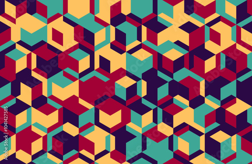 Graphic geometric vector with textured shapes and minimal design. Perfect for trendy poster covers, seamless backgrounds, or textile patterns.