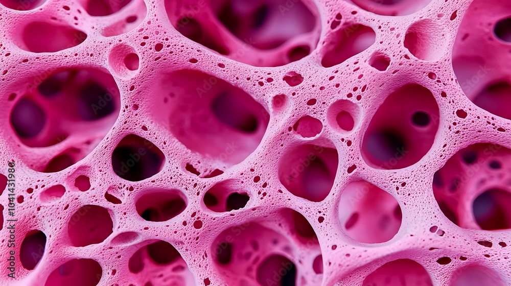 Intricate structures of pink foam-like material a close-up exploration of textured surfaces and patterns in biology Intricate structures of pink foam-like material a close-up exploration of textured surfaces and patterns in biology