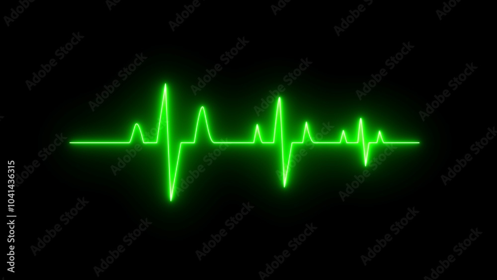 Neon heartbeat icon illustration on black background. heartbeat line display medical research concept. Heart rhythm sign, Neon heartbeat icon illustration on black background. heartbeat line display medical research concept. Heart rhythm sign,