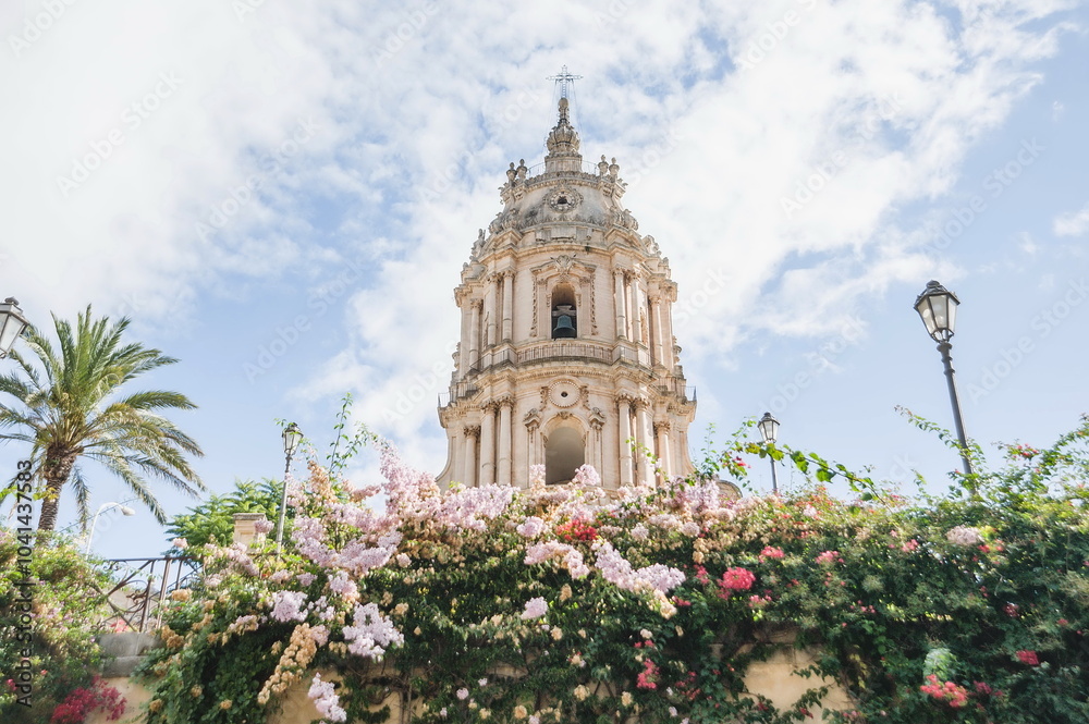 cathedral in the old town of Modica in Sicily cathedral in the old town of Modica in Sicily