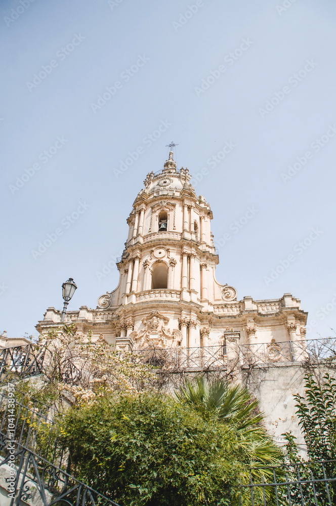 cathedral in the old town of Modica in Sicily cathedral in the old town of Modica in Sicily