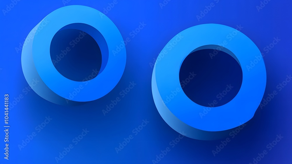 Abstract 3d render, modern geometric background, graphic design