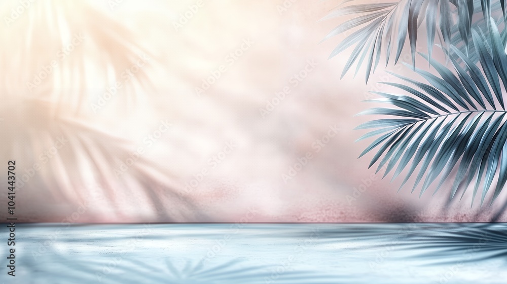 Background with Tropical Leaves for Presentations Background with Tropical Leaves for Presentations