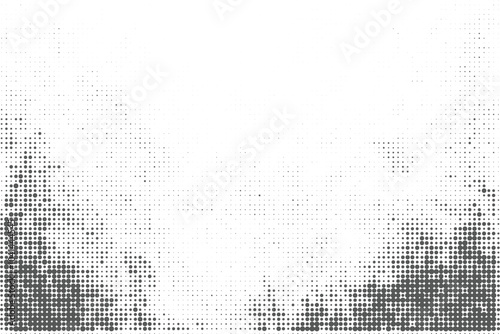 Black and white grunge halftone pattern texture background
