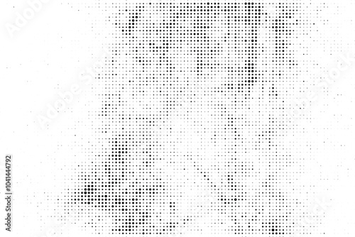 Black and white grunge halftone pattern texture background
