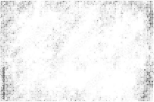 Black and white grunge halftone pattern texture background
