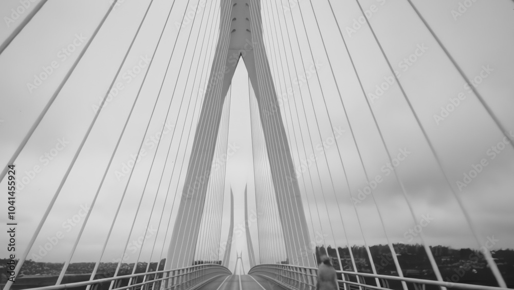 Fototapeta premium Modern Bridge Engineering and Design