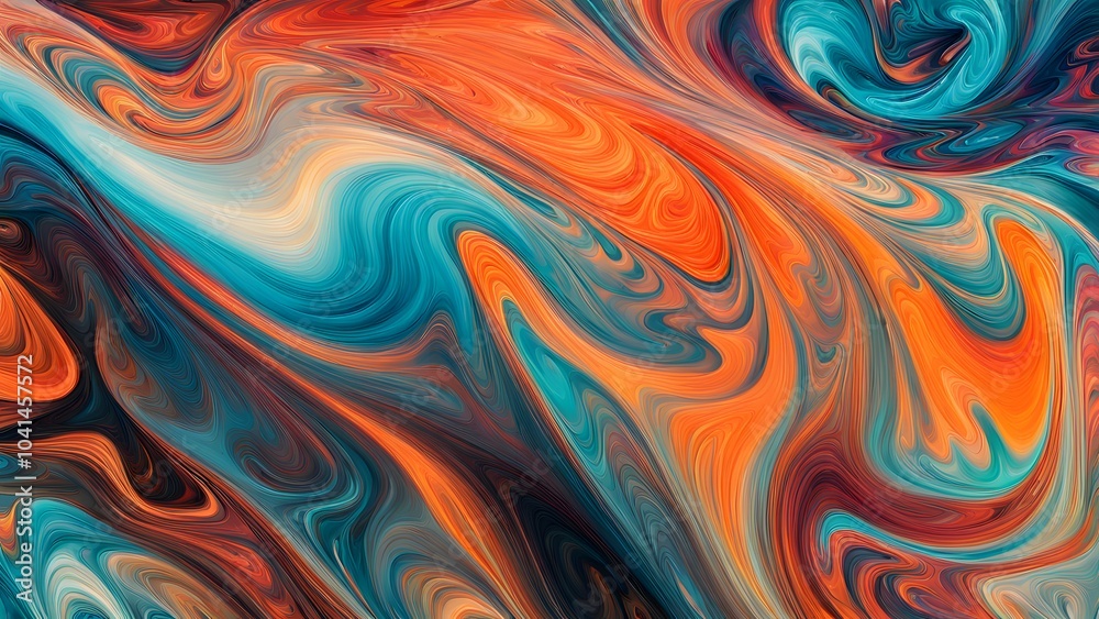 Immersive Abstract Fluid Art Featuring a Beautifully Chaotic Mix of Swirling Colors, Blending Fiery Reds, Cool Blues, and Bright Oranges into a Stunn (3) Immersive Abstract Fluid Art Featuring a Beautifully Chaotic Mix of Swirling Colors, Blending Fiery Reds, Cool Blues, and Bright Oranges into a Stunn (3)