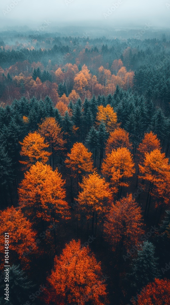 Autumn Forest Aerial View: A Breathtaking Tapestry of Orange and Green Autumn Forest Aerial View: A Breathtaking Tapestry of Orange and Green