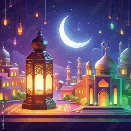 mosque at night
