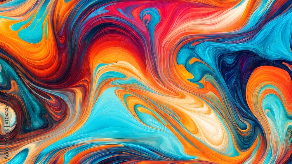 Immersive Abstract Fluid Art Featuring a Beautifully Chaotic Mix of Swirling Colors, Blending Fiery Reds, Cool Blues, and Bright Oranges into a Stunn (22) Immersive Abstract Fluid Art Featuring a Beautifully Chaotic Mix of Swirling Colors, Blending Fiery Reds, Cool Blues, and Bright Oranges into a Stunn (22)