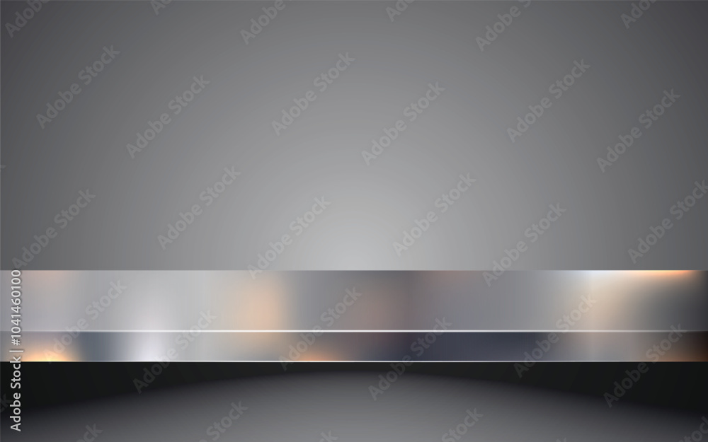 Metallic steel table top or countertop surface texture realistic with reflection abstract background. Brushed texture, chrome, steel, aluminum for design concepts, prints, posters, wallpapers. Vector
Metallic steel table top or countertop surface texture realistic with reflection abstract background. Brushed texture, chrome, steel, aluminum for design concepts, prints, posters, wallpapers. Vector