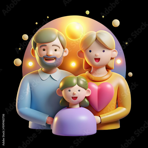 Soft Abstract Family Reunion Image Glowing Light Effects Symbolizing Joy Love Emotional Connection Capture Happiness Together Family Care Support Photo Stock Concept