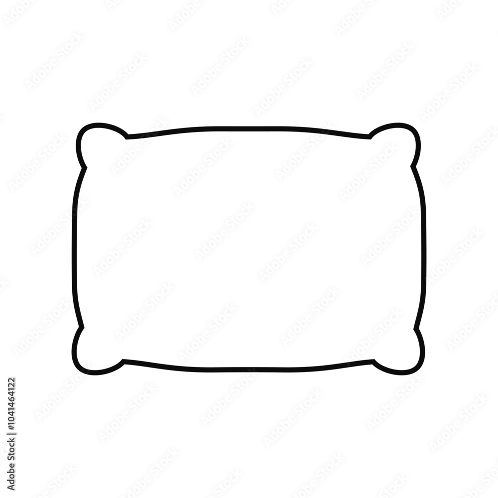 Obraz premium Pillow icon vector set. Bedroom illustration sign collection. Sleep symbol. Relaxation logo.