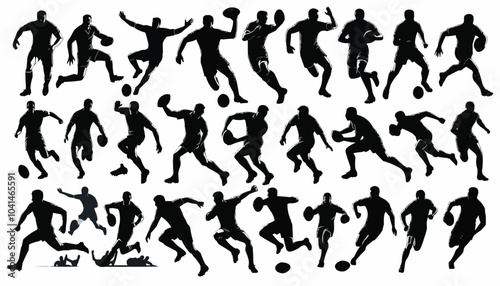 rugby silhouettes