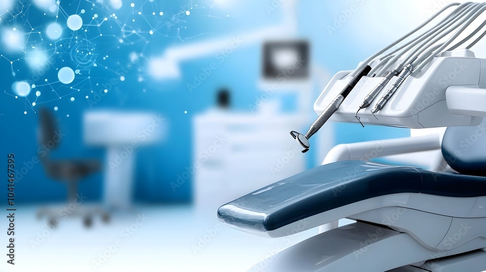 Minimalist Black and White Graphic Depicting an Abstract Dentist Office with Advanced Dental Technology and Futuristic Medical Equipment Minimalist Black and White Graphic Depicting an Abstract Dentist Office with Advanced Dental Technology and Futuristic Medical Equipment