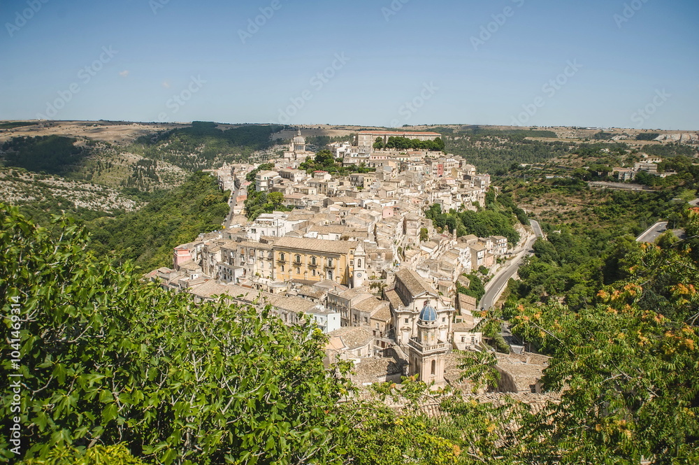 view of the city of Ragusa Ibla in Sicily view of the city of Ragusa Ibla in Sicily