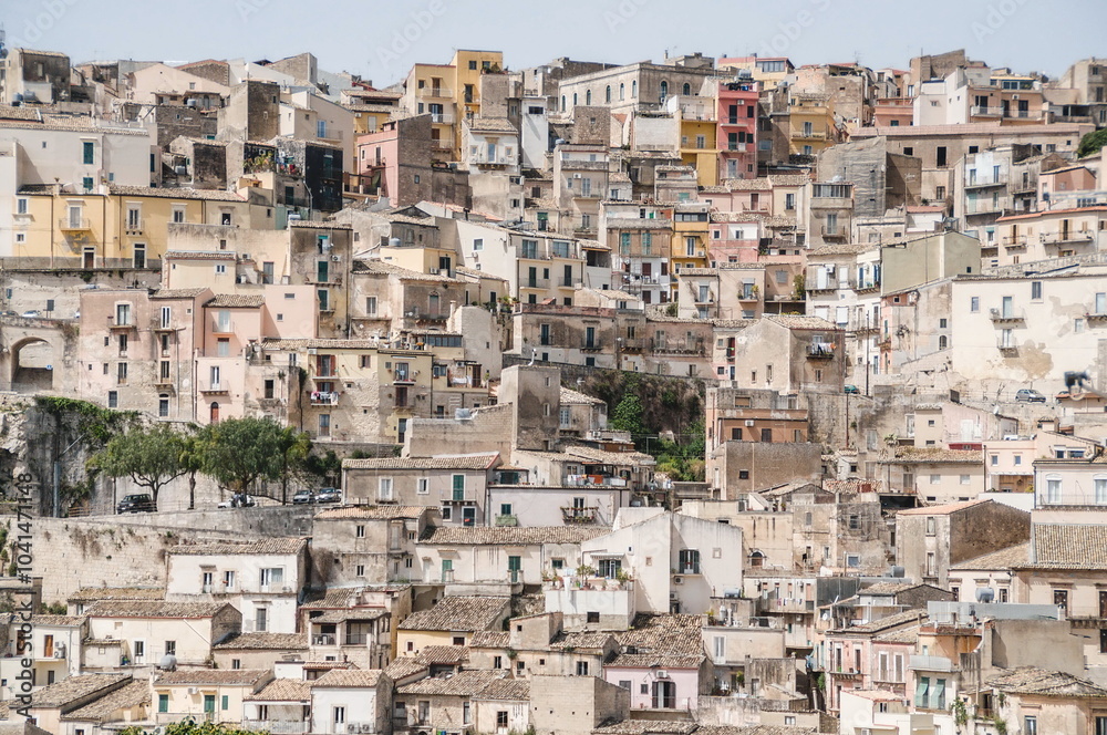 view of the city of Ragusa Ibla in Sicily view of the city of Ragusa Ibla in Sicily