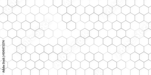 Gray, black, white beehive background. Honeycomb, bees hive cells pattern. Vector seamless geometric pattern. Modern mosaic hexagon grid texture.