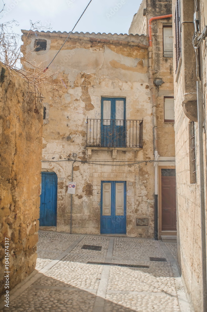Fototapeta premium street in the town of Sambuca in Sicily