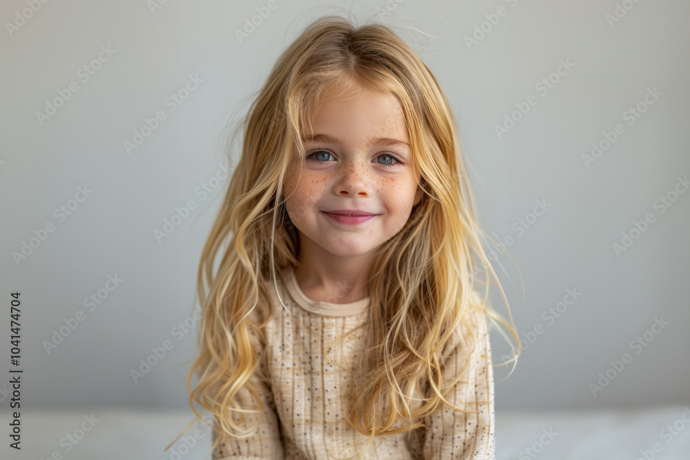 a-young-blonde-child-with-long-hair-smiles-gently-wearing-a-white