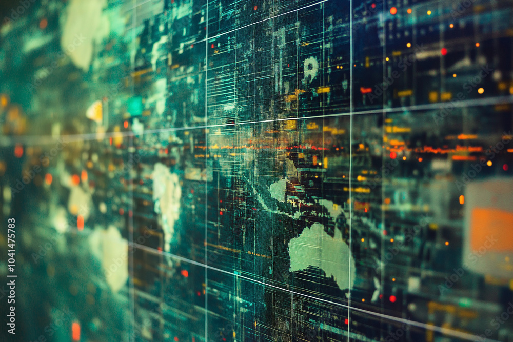computational images in a giant concept matrix and map technology infographic. the world connected through the internet and data. computational images in a giant concept matrix and map technology infographic. the world connected through the internet and data.