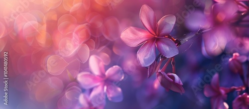 Background Flowers In Soft And Blur Style