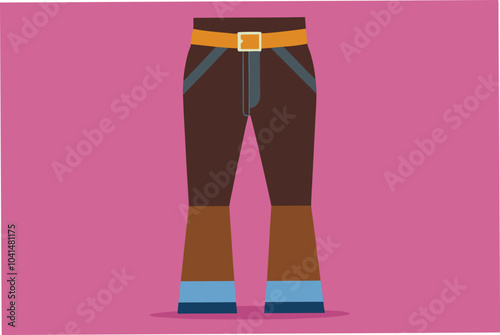 Leather Pants vector art illustration  photo