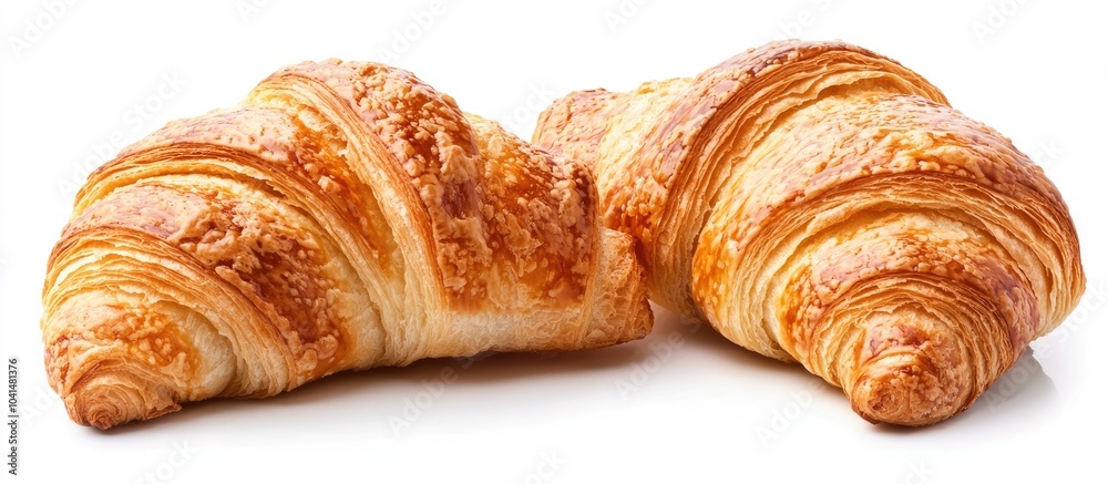Croissant Isolated On White Croissant Isolated On White