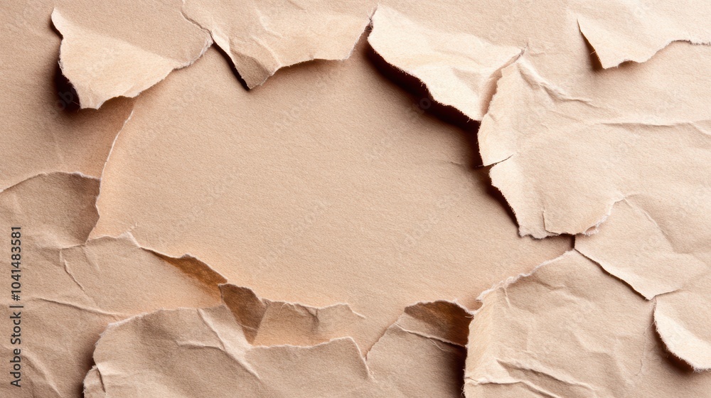 Torn Paper Frame: A frame of torn brown paper, the edges are frayed and irregular, creating a rustic and vintage aesthetic. This image evokes a sense of imperfection, authenticity, and raw beauty. Torn Paper Frame: A frame of torn brown paper, the edges are frayed and irregular, creating a rustic and vintage aesthetic. This image evokes a sense of imperfection, authenticity, and raw beauty.